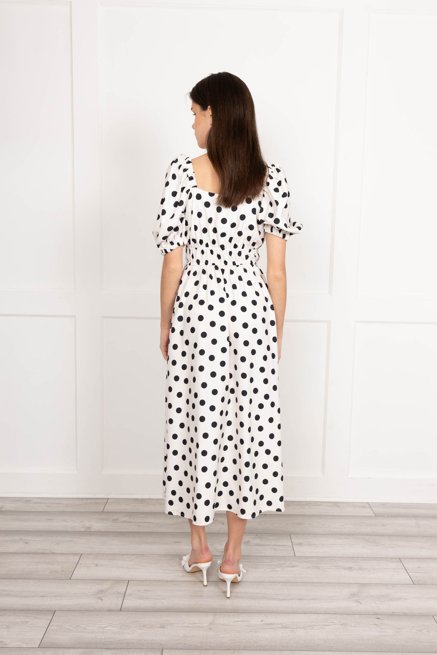 Flounce London Polka dot Print Midaxi