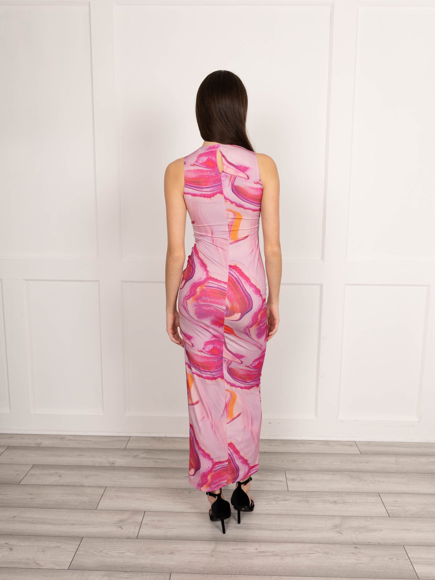 Flounce London Knot Front Maxi Dress