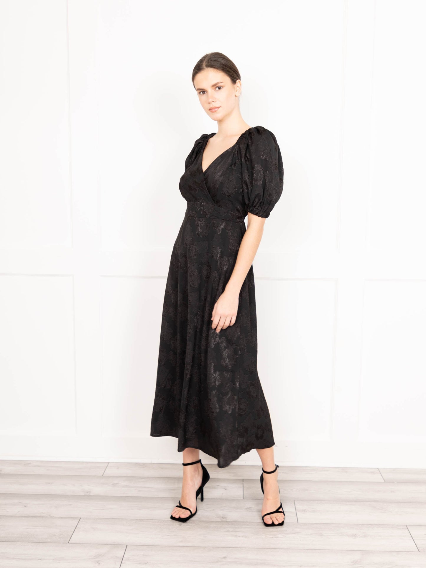 Black Jacquard Midaxi