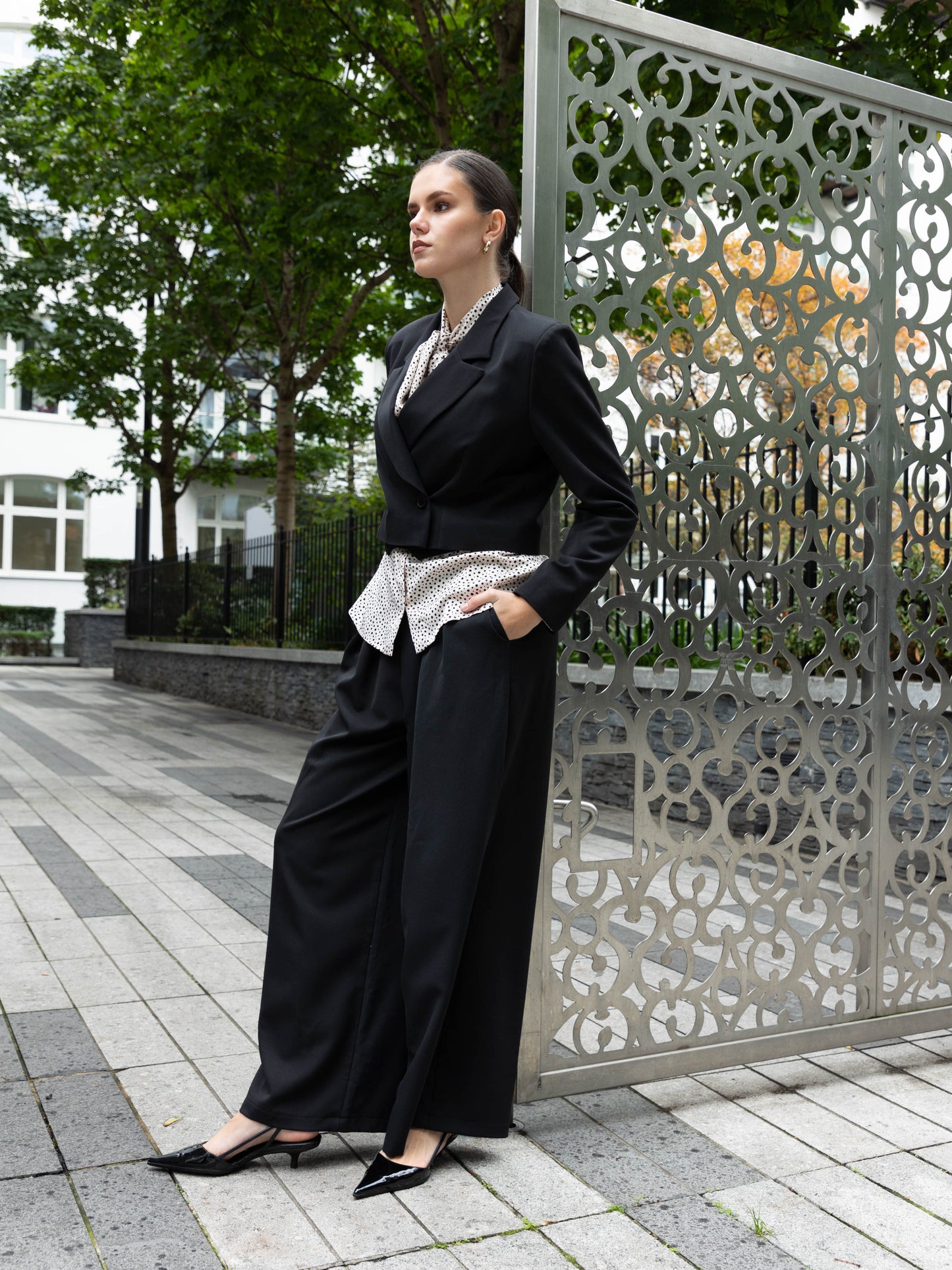 Flounce London Black Tailored Blazer