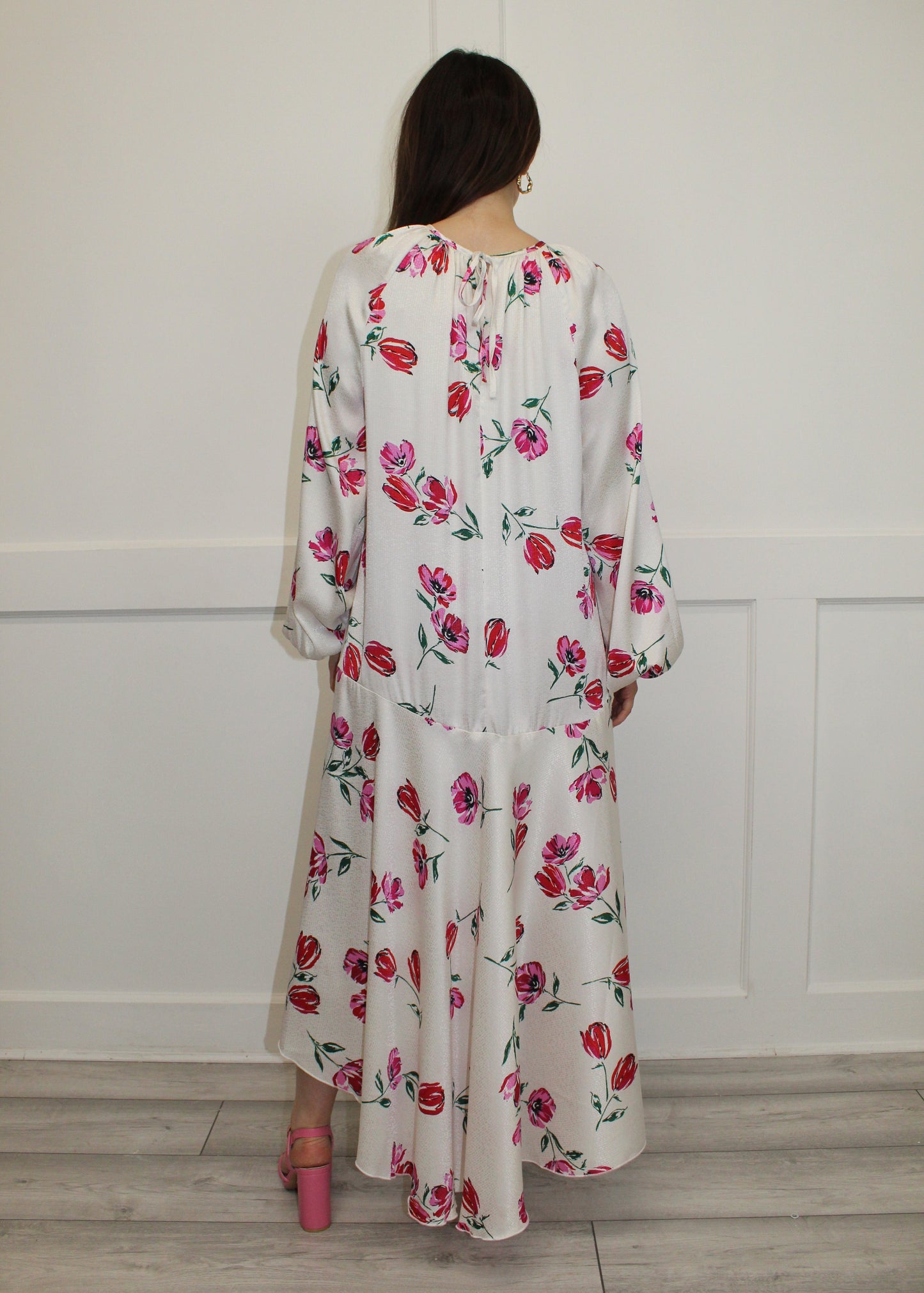 Flounce London Floral Shift Midaxi Dress