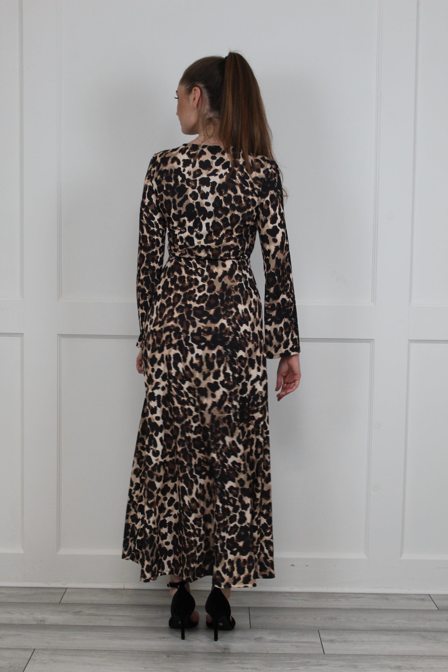 Leopard Jersey Maxi Dress
