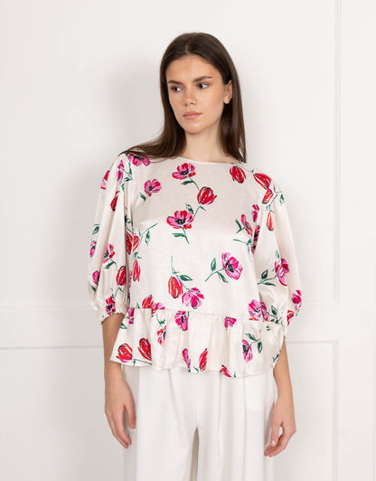 Flounce London Floral Top