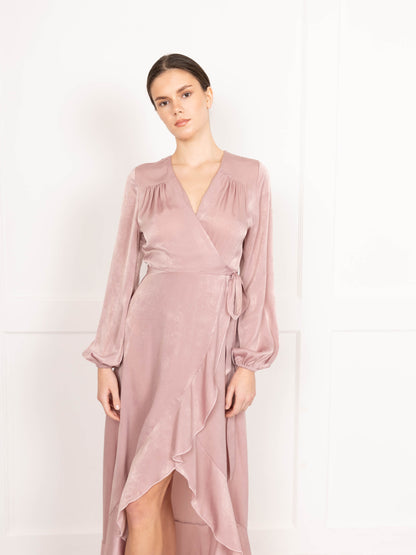 Flounce London Blush Midaxi Dress
