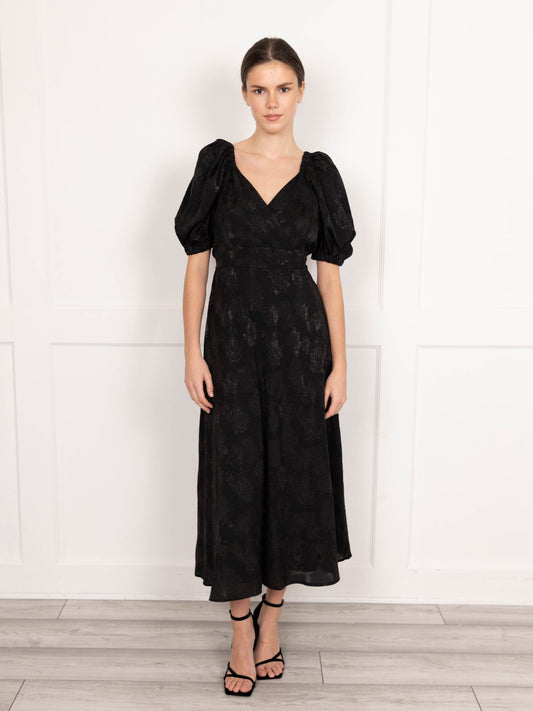 Black Jacquard Midaxi