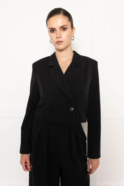 Flounce London Black Tailored Blazer
