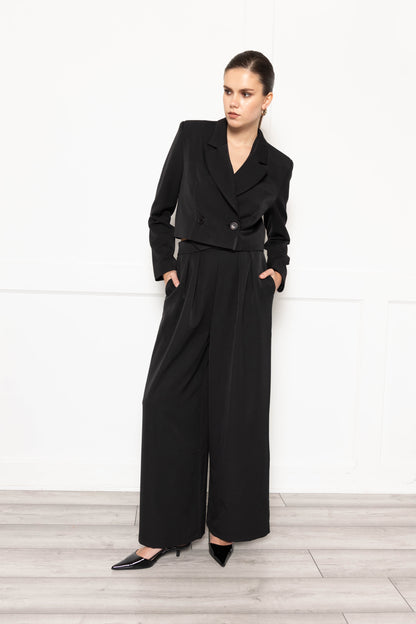 Flounce London Black Tailored Blazer