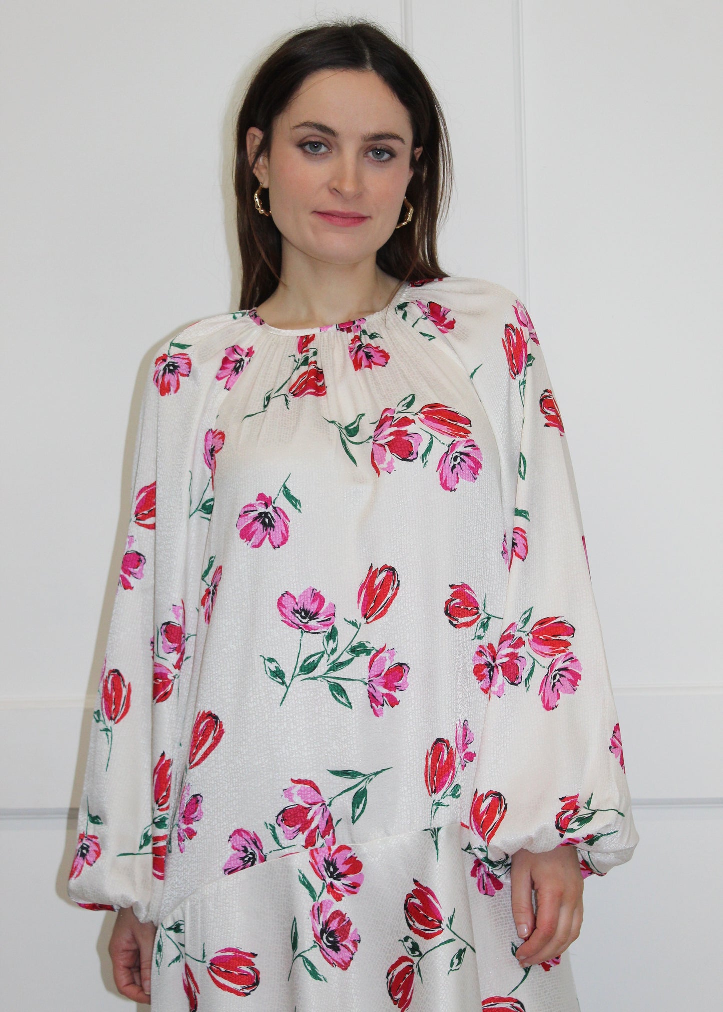 Flounce London Floral Shift Midaxi Dress