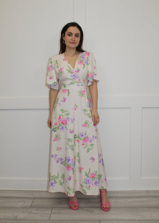 Flounce London Floral Maxi Dress