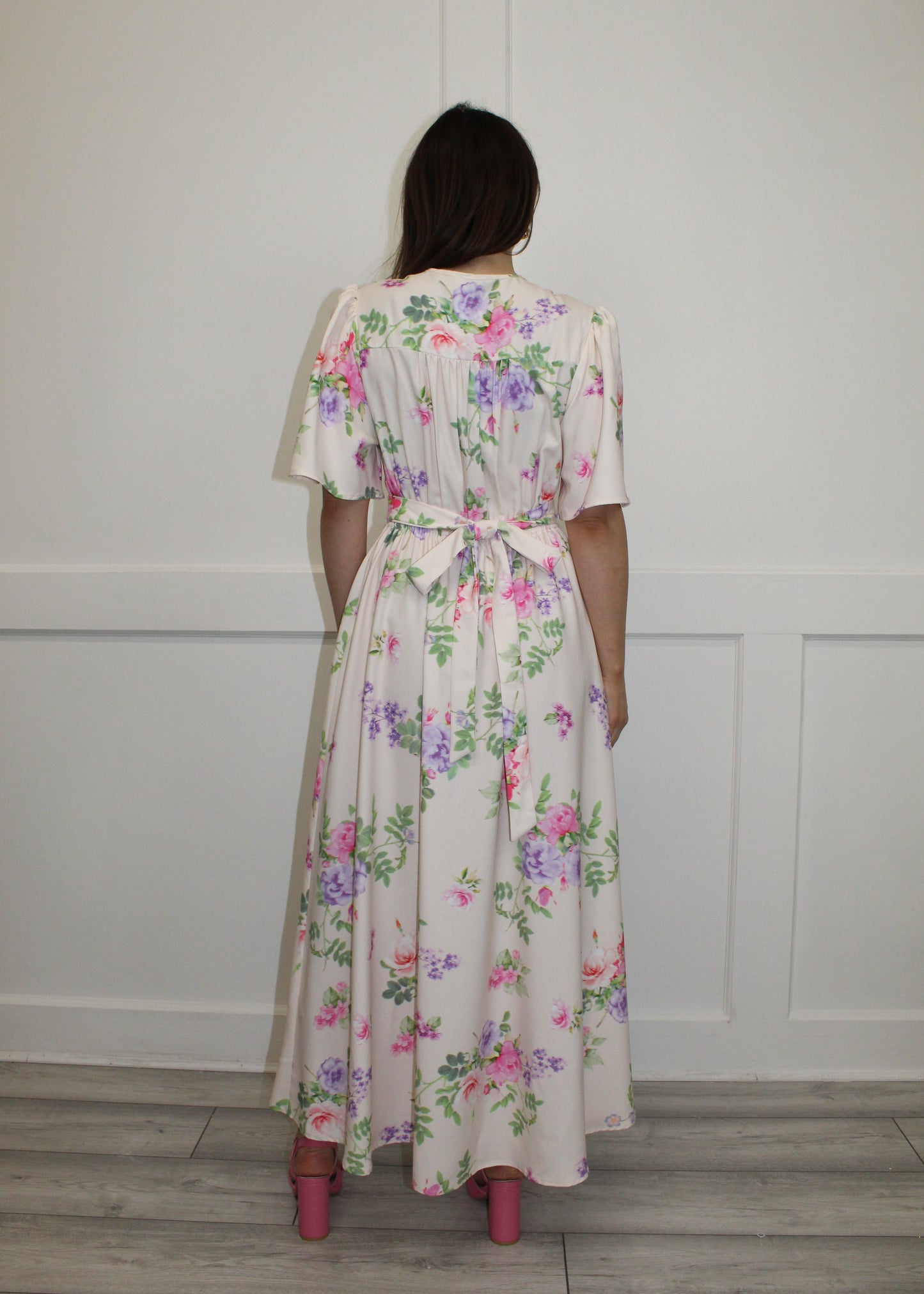 Flounce London Floral Maxi Dress