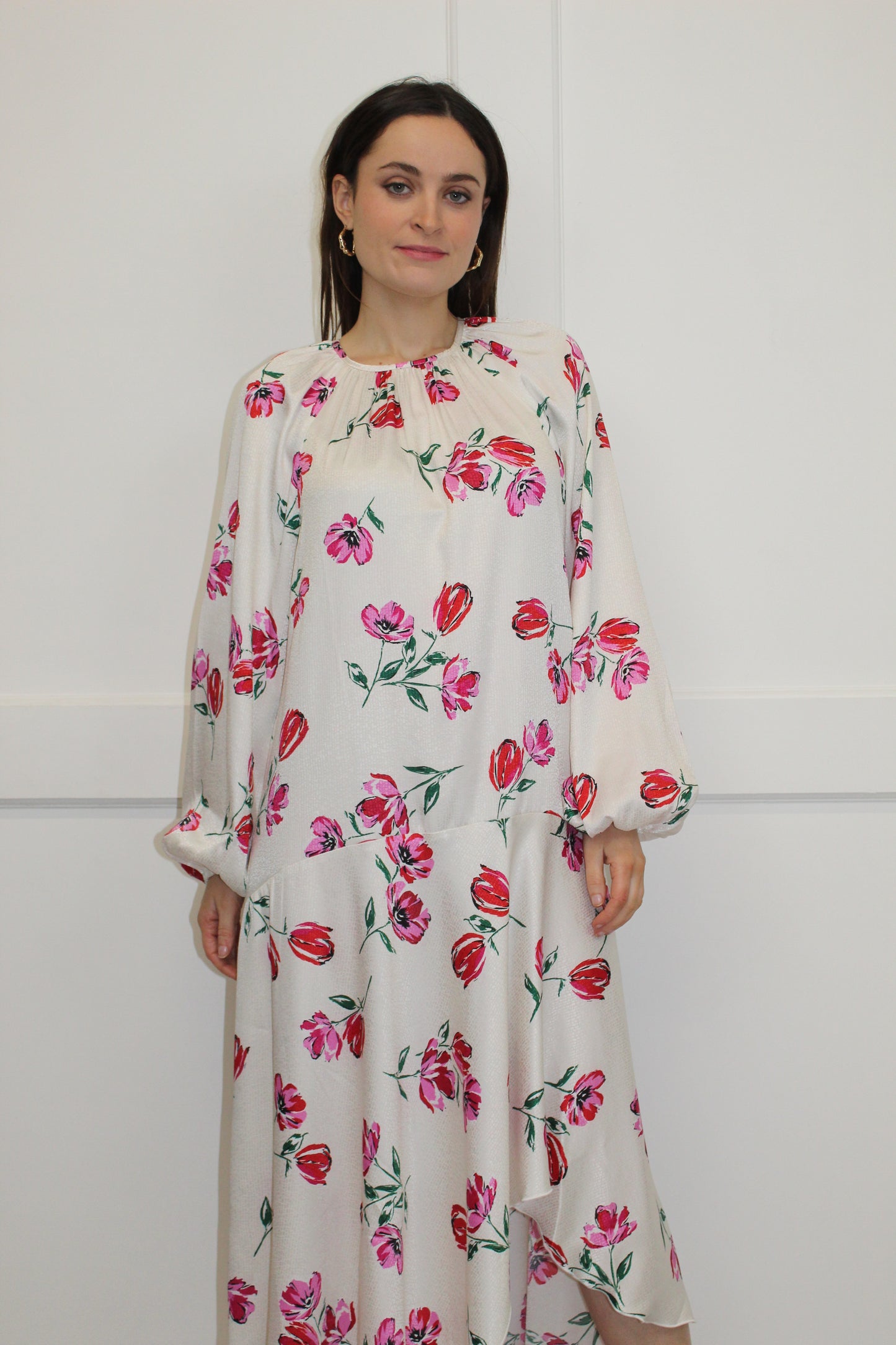 Flounce London Floral Shift Midaxi Dress