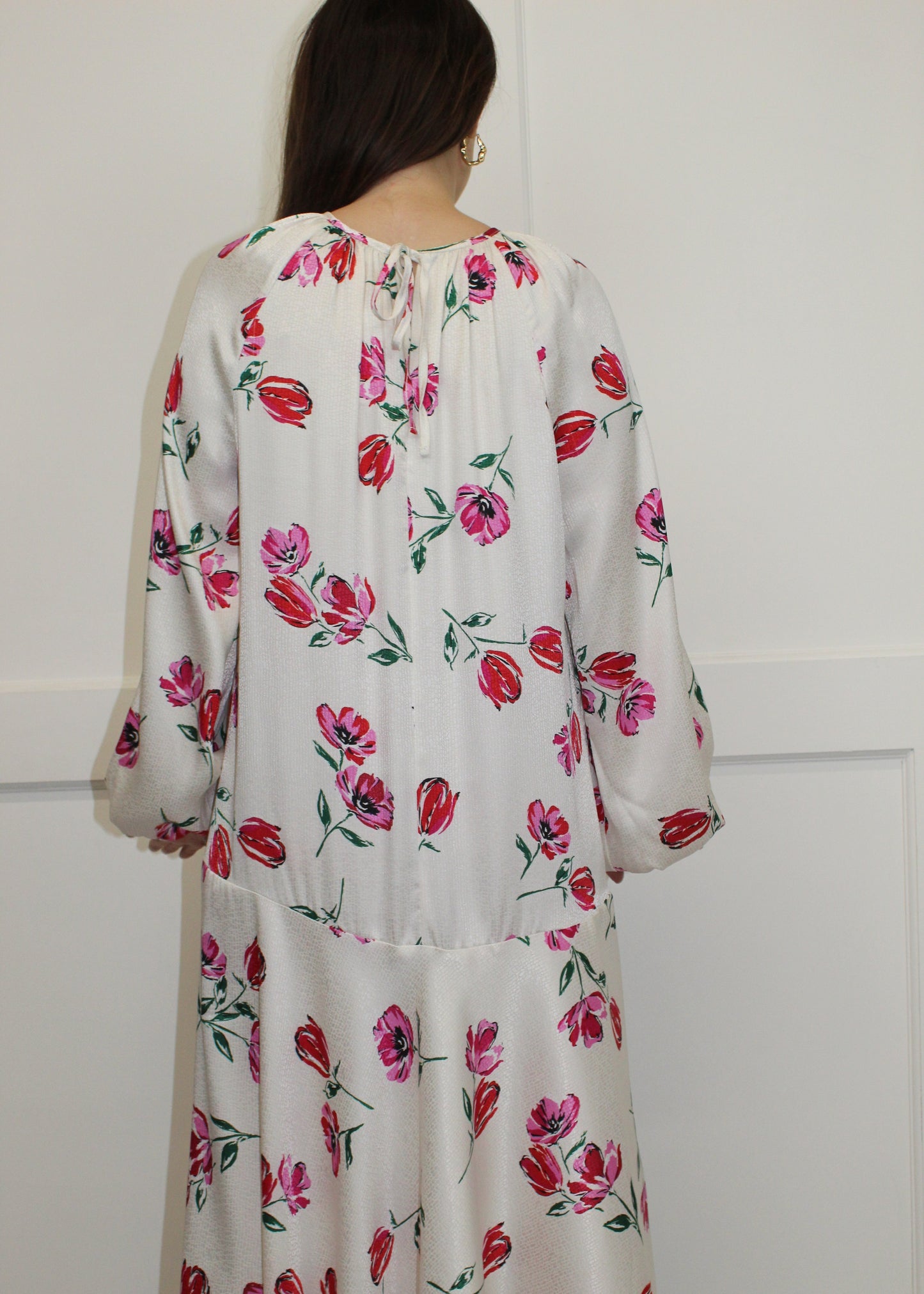 Flounce London Floral Shift Midaxi Dress