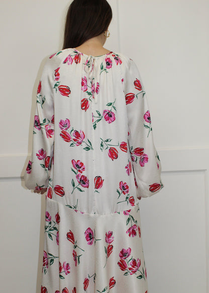 Flounce London Floral Shift Midaxi Dress