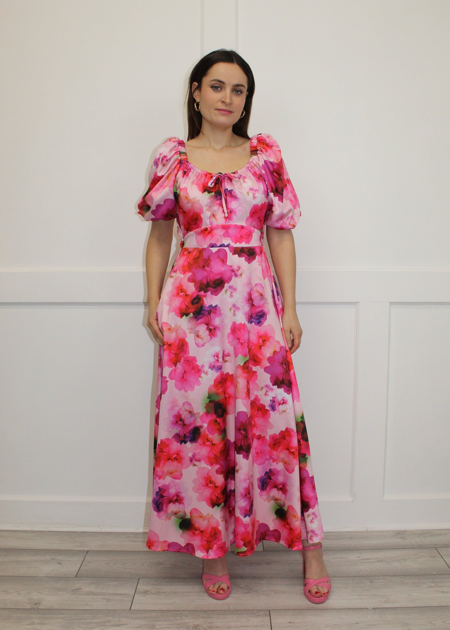 Flounce London Floral Maxi Dress
