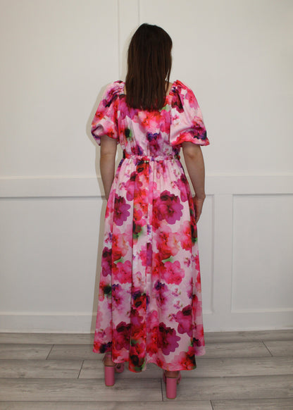 Flounce London Floral Maxi Dress