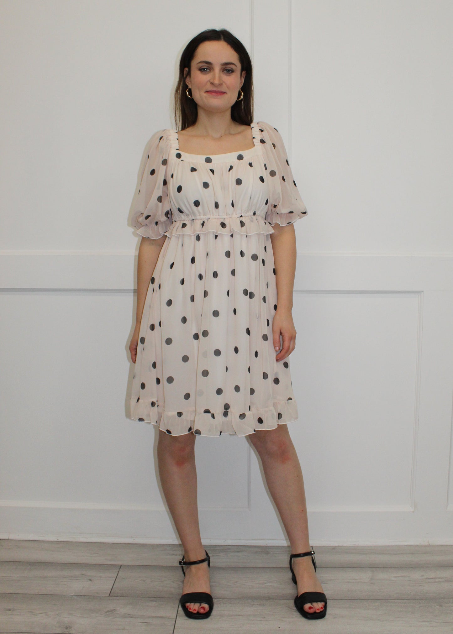 Flounce London Spot Print Mini Dress