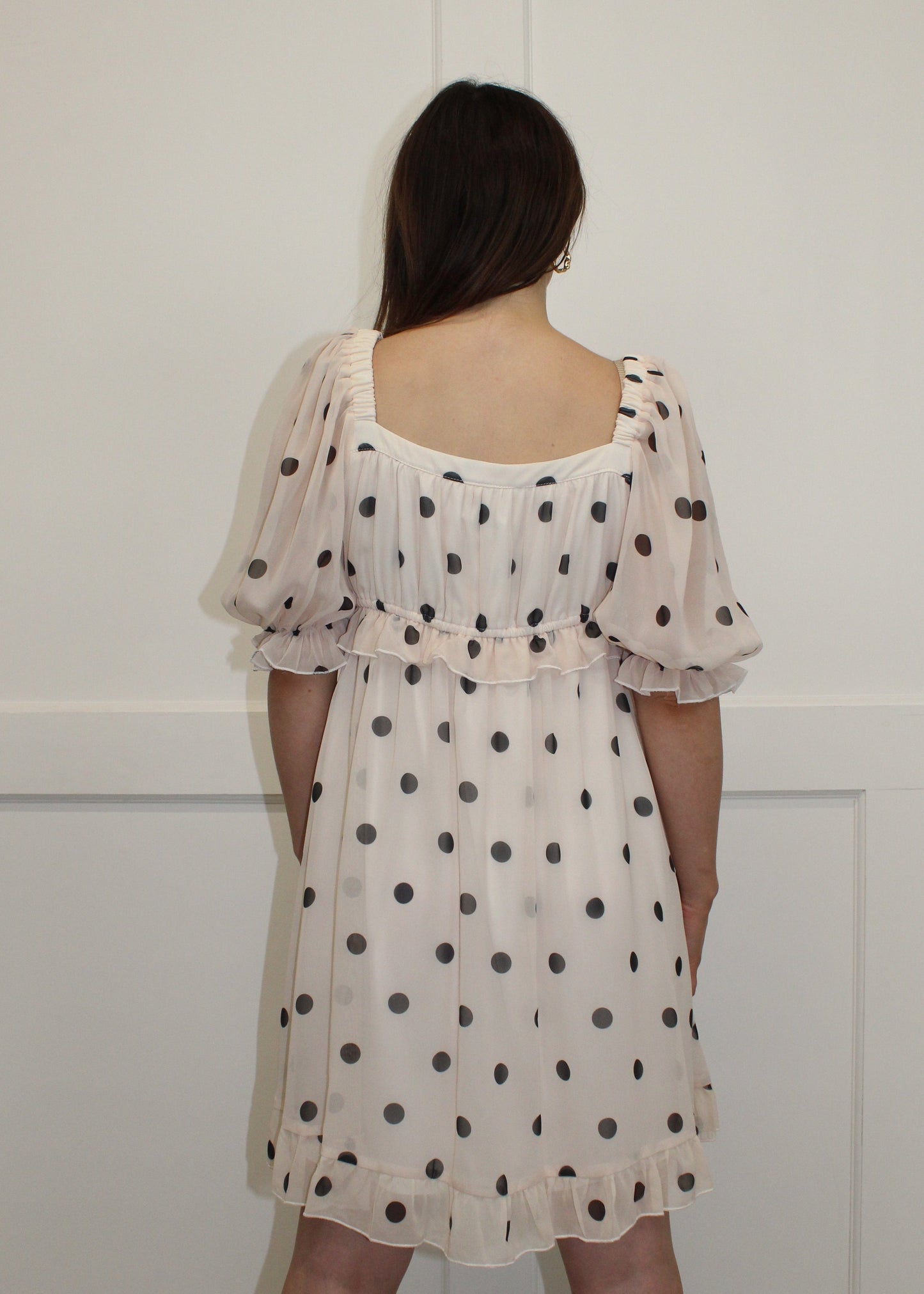 Flounce London Spot Print Mini Dress