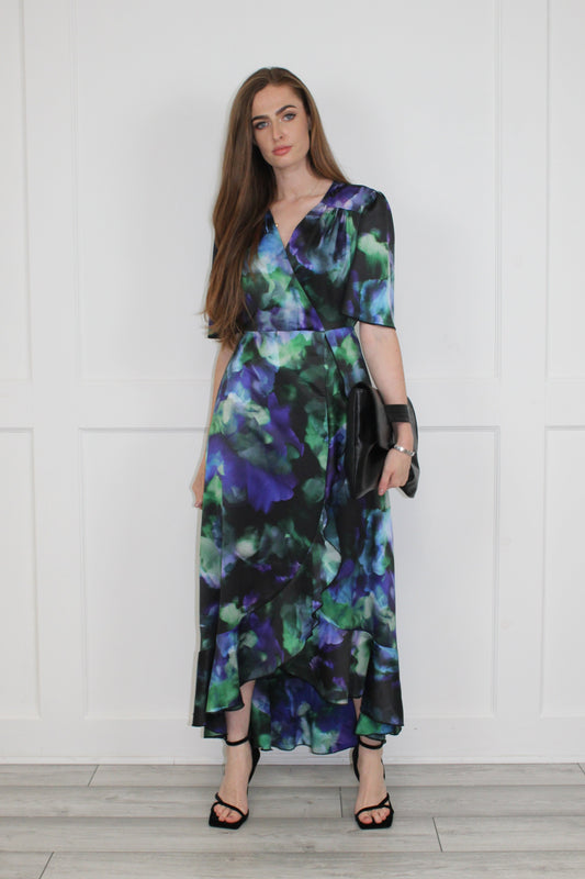 Flounce London Tonal Floral Print Midaxi